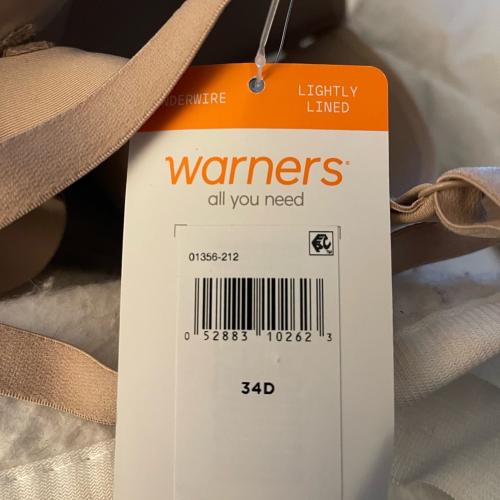 Warners no side effects 34D new with tags toasted almond - Picture 3 of 3